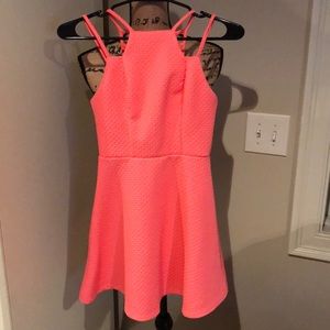 Juniors hot pink dress 👗 size XS! Worn once!